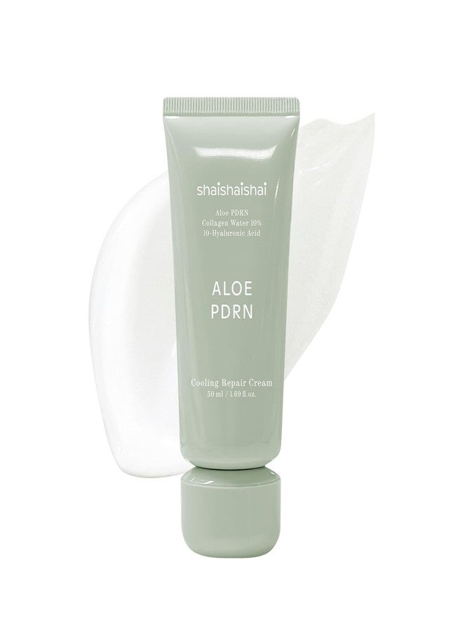 shaishaishai Aloe PDRN Cooling Repair Cream – Hydrating Soothing Face Moisturizer with Vegan Collagen & Hyaluronic Acid, Calms Heat-Stressed Skin, 50ml - Image 1